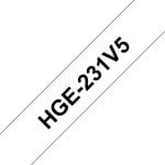 Cinta Brother HGE-231V5, 8m, 68mm, 5 pièces, résistante aux conditions extrêmes Cinta Brother HGE-231V5, 8m, 68mm, 5 pièces, résistante aux conditions extrêmes