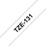 Brother TZE-131 Noir sur transparent, Cinta continue, 1.2 cm x 8 m Brother TZE-131 Noir sur transparent, Cinta continue, 1.2 cm x 8 m