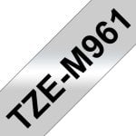 Ruban Brother TZE-M961, Argent, 3,6 cm, 8 m de longueur