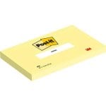 Notas Autoadesivas 127x76mm Amarelo Retângulo Papel PEFC 100 Folhas Bloco