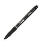 Penna Gel Retrattile Nera Medio 0,7 mm con Clip e Asciugatura Rapida - Confezione da 12