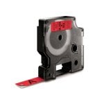 Etiquetas estándar poliéster DYMO D1 Negro sobre Rojo 12mm x 7m compatibles LabelManager/LabelWriter 450 DUO