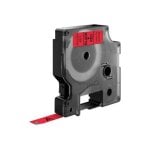 DYMO D1 Polyesteretiketten Schwarz auf Rot 9mm x 7m UV- und Wasserfest DYMO D1 Polyesteretiketten Schwarz auf Rot 9mm x 7m UV- und Wasserfest