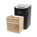 Rexel große braune Recycling-Säcke 115 L, 50 Stück mit automatischem Schließsystem