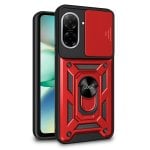 Capa Cool para Xiaomi Redmi A5 com anel rígido vermelho Capa Cool para Xiaomi Redmi A5 com anel rígido vermelho
