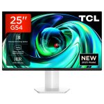 Monitor TCL 25G54 25" Full HD 144Hz IPS Mini LED Branco Gaming