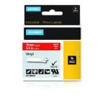 Multifarbige Vinyletiketten Weiß auf Rot, UV-beständig, 1,9 cm breit, 5,5 m lang Multifarbige Vinyletiketten Weiß auf Rot, UV-beständig, 1,9 cm breit, 5,5 m lang