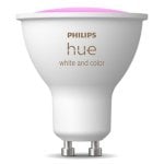 Bombilla LED inteligente Philips Hue White and Color Ambiance GU10, 4.2W, 400 lm, RGB, Alexa/HomeKit/Google, regulable