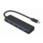Gembird UHB-CM-U3P4P-01 Hub USB-C com 4x USB-A 3.2 Gen1 5Gbps e Cabo 15cm Preto Gembird UHB-CM-U3P4P-01 Hub USB-C com 4x USB-A 3.2 Gen1 5Gbps e Cabo 15cm Preto