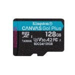Kingston 128Go microSDXC Canvas Go Plus Gen4 200R A2 U3 Paquet unique sans ADP Kingston 128Go microSDXC Canvas Go Plus Gen4 200R A2 U3 Paquet unique sans ADP