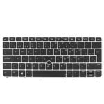 Tastatur für HP Elitebook 820 G3 Silber Laptop