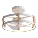 Ventilador de techo CEILY WOOD DC, luz LED 42W, 13W, 6 velocidades, Bluetooth/mando Ventilador de techo CEILY WOOD DC, luz LED 42W, 13W, 6 velocidades, Bluetooth/mando