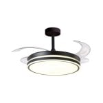 Ventilador de techo Rodas Bel Air 72W LED, 4 aspas retráctiles, mando a distancia, 3 tonos de luz