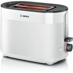 Bosch MyMoment TAT2M121 2-Scheiben Toaster Weiß 950W BPA-frei mit Auftau- und Warmhaltefunktion