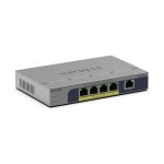 Gigabit Ethernet 5-Port Switch mit PoE+ 30W pro Port und Wand-/Desktop-Montage