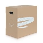 305 Meter Cat6a U/UTP Netzwerk-Kabel Weiß 23 AWG LSFRPVC Außen-Ø 6,6 mm