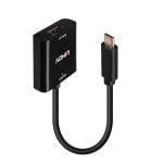 Convertidor USB-C a DisplayPort 4K 144Hz Negro 0.21m ABS Compatible HDCP 2.2 Convertidor USB-C a DisplayPort 4K 144Hz Negro 0.21m ABS Compatible HDCP 2.2