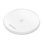Caricatore Wireless USB-C 15W Bianco Compatibile Qi per Smartphone con Protezioni Avanzate