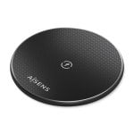 Cargador sans fil USB-C 15W pour smartphone, noir, intérieur, technologie Qi