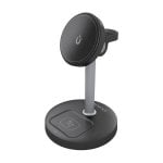 Cargador sans fil USB-C 3 en 1 15W pour mobile, Apple Watch, écouteurs, noir