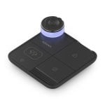 Cargador inalámbrico USB-C 4 en 1 15W, plegable, para móvil, Apple Watch y auriculares, negro