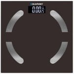 Báscula de baño Blaupunkt BP5010 negra extraplana con sensores metálicos y temperatura