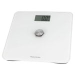 Bilancia Personale Elettronica 180kg LCD Ampio Piatto Vetro Antiscivolo Bianco Bilancia Personale Elettronica 180kg LCD Ampio Piatto Vetro Antiscivolo Bianco