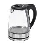 1,7L Edelstahl-Glas Wasserkocher 2200W mit Überhitzungsschutz und Wasserstandsanzeige