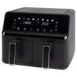 Freidora de aire Clatronic FR 3804 H 8L 2700W doble pantalla LED y 8 programas