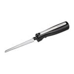 Faca Elétrica Clatronic EM 3702, 120W, lâmina dentada inox, botão de expulsão, preto/prateado Faca Elétrica Clatronic EM 3702, 120W, lâmina dentada inox, botão de expulsão, preto/prateado