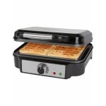 ProfiCook PC-WA 1240 Gaufrier, 2 Gaufres, Noir, Acier inoxydable, 1000 W