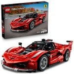 Maqueta LEGO Technic Ferrari FXX K 897 piezas Puertas mariposa Motor V12 STEM Rojo