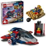 Set de construcción LEGO Marvel Capitán América vs. Thanos 76319 107 piezas y 2 minifiguras