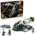 Conjunto de Construção LEGO Star Wars Nave Espacial de Jango Fett 707 peças 3 minifiguras Conjunto de Construção LEGO Star Wars Nave Espacial de Jango Fett 707 peças 3 minifiguras