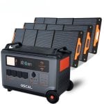 Central Elétrica Portátil OSCAL PowerMax 6000 3600Wh LiFePO4 6000W + Painel solar PM200 Pro 200W