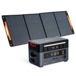 Estação de energia OSCAL PowerMax 2400 Pro 2400W 8 modos de carga Bateria Li-ion Painel solar dobrável 200W IP67 8 proteções inteligentes LED