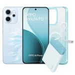 Pacchetto di lancio per smartphone OPPO Reno14 FS 5G 12 GB 512 GB 6,57" AMOLED 120 Hz Opal Blue