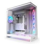 NZXT H9 Flow RGB+ Weiß Midi Tower PC ATX EATX Micro ATX Mini-ITX Mesh Glas 16,5 cm