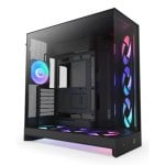 NZXT H9 Flow RGB+ Midi Tower Gehäuse, Mesh, SGCC, Temperiertes Glas, Multi RGB, Schwarz