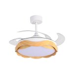 Ventoinha de teto Bel Air Home Ondas LED 72W 6480lm 6 velocidades comando