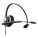 Poly EncorePro HW710 Headset Mono USB-A com Cancelamento de Ruido e Microfone Boom Preto/Prateado