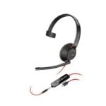 Auriculares Poly con cable USB-C, Cancelación de Ruido y Micrófono Boom Negro Auriculares Poly con cable USB-C, Cancelación de Ruido y Micrófono Boom Negro