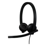 Auriculares Logitech con cable USB-C, cancelación de ruido, micrófono y controles integrados negros Auriculares Logitech con cable USB-C, cancelación de ruido, micrófono y controles integrados negros