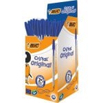 BIC Cristal Original Stylo à bille 1.0 mm, 50 unités, Bleu