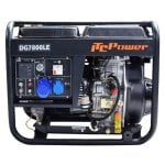ITCPower Generador Diésel DG7800LE 6 kW 12 HP 6 kVA Autonomía 12 h