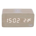 Alarmuhr PcComponentes Digital mit 10W-Wireless-Ladestation, LCD-Display, Thermometer und 3 Alarmen Alarmuhr PcComponentes Digital mit 10W-Wireless-Ladestation, LCD-Display, Thermometer und 3 Alarmen