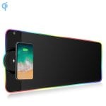Gaming-Mauspad mit Qi-Ladefunktion RGB LED 15W kabellos Anti-Rutsch Präzision Gaming-Mauspad mit Qi-Ladefunktion RGB LED 15W kabellos Anti-Rutsch Präzision