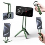 Supporto Magnete per Treppiede Universale Clip Moschettone Alluminio Rotazione 360°