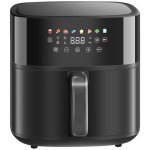 Homcom Freidora De Aire 8 L 1700 W Circulación De Aire Caliente A 360° Negro