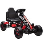 Aiyaplay Kart Pedales Para Niños De +3 Años Con Embrague Automático Rojo